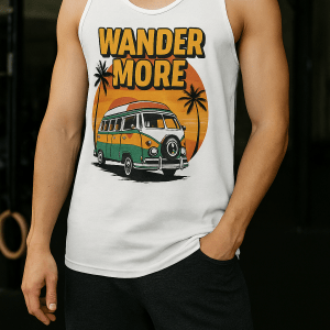 Wander More Retro Tank Top