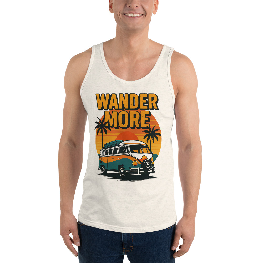 Wander More Retro Tank Top - Image 9