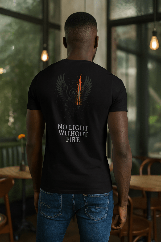 “No Light Without Fire” T-Shirt