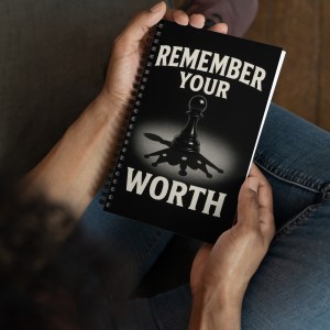 "Remember Your Worth" Motivational Spiral Notebook
